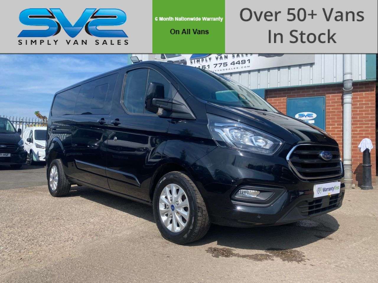 A 2021 FORD TRANSIT CUSTOM 320 LWB LIMITED CREW VAN DOUBLE CAB WITH BARN DOORS L2 H1 EURO 6 130bhp A 2021 FORD TRANSIT CUSTOM 320 LWB LIMITED CREW VAN DOUBLE CAB WITH BARN DOORS L2 H1 EURO 6 130bhp