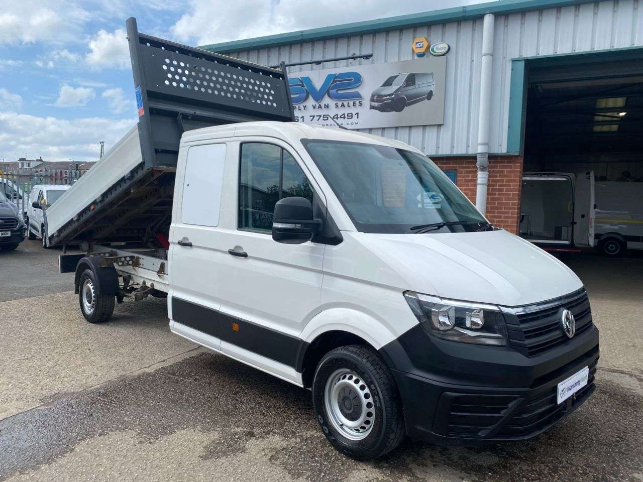 A 2021 VOLKSWAGEN CRAFTER DOUBLE / CREW CAB TIPPER RWD LWB EURO 6 BIGGER 177bhp A 2021 VOLKSWAGEN CRAFTER DOUBLE / CREW CAB TIPPER RWD LWB EURO 6 BIGGER 177bhp