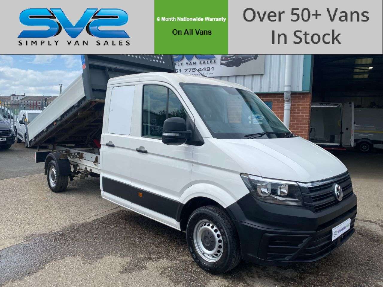 A 2021 VOLKSWAGEN CRAFTER DOUBLE / CREW CAB TIPPER RWD LWB EURO 6 BIGGER 177bhp A 2021 VOLKSWAGEN CRAFTER DOUBLE / CREW CAB TIPPER RWD LWB EURO 6 BIGGER 177bhp