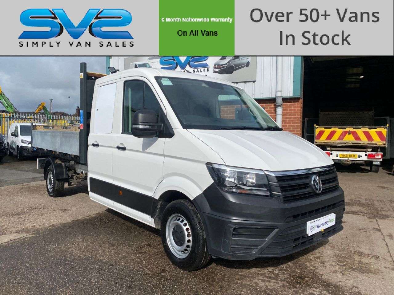 A 2021 VOLKSWAGEN CRAFTER DOUBLE / CREW CAB TIPPER RWD LWB EURO 6 (ETG) 140bhp LIGHT WEIGHT ALLOY BOD A 2021 VOLKSWAGEN CRAFTER DOUBLE / CREW CAB TIPPER RWD LWB EURO 6 (ETG) 140bhp LIGHT WEIGHT ALLOY BOD