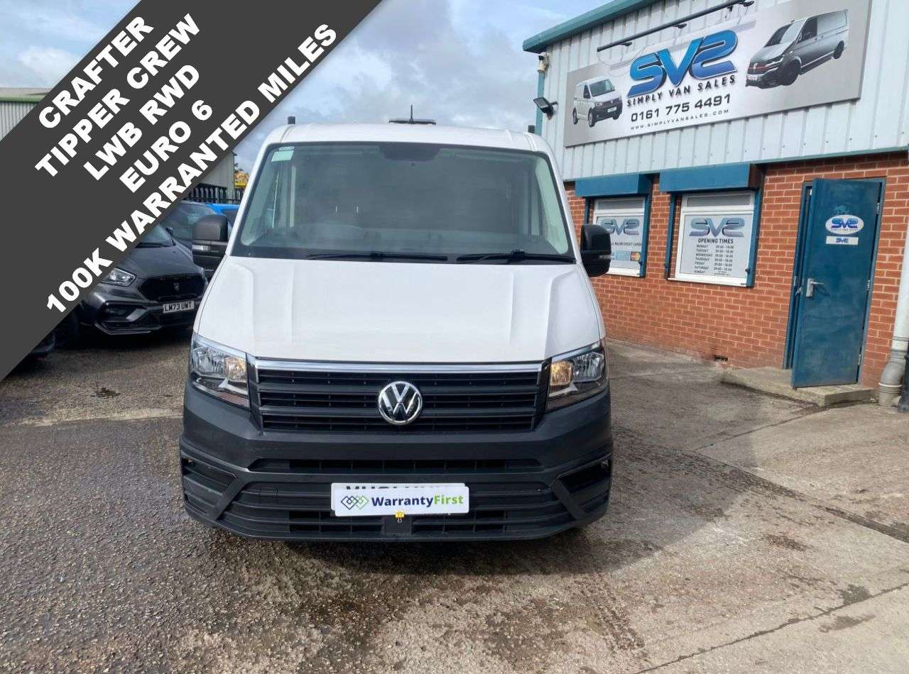 A 2021 VOLKSWAGEN CRAFTER DOUBLE / CREW CAB TIPPER RWD LWB EURO 6 (ETG) 140bhp LIGHT WEIGHT ALLOY BOD A 2021 VOLKSWAGEN CRAFTER DOUBLE / CREW CAB TIPPER RWD LWB EURO 6 (ETG) 140bhp LIGHT WEIGHT ALLOY BOD