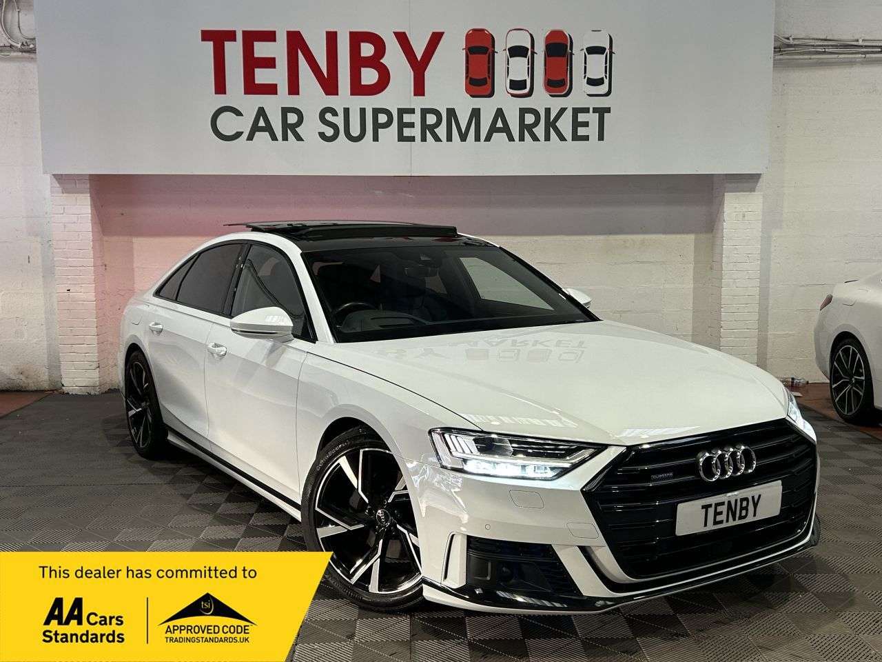 A 2021 AUDI A8 3.0 TDI V6 50 Black Edition Saloon 4dr Diesel Tiptronic quattro Euro 6 (s/s A 2021 AUDI A8 3.0 TDI V6 50 Black Edition Saloon 4dr Diesel Tiptronic quattro Euro 6 (s/s