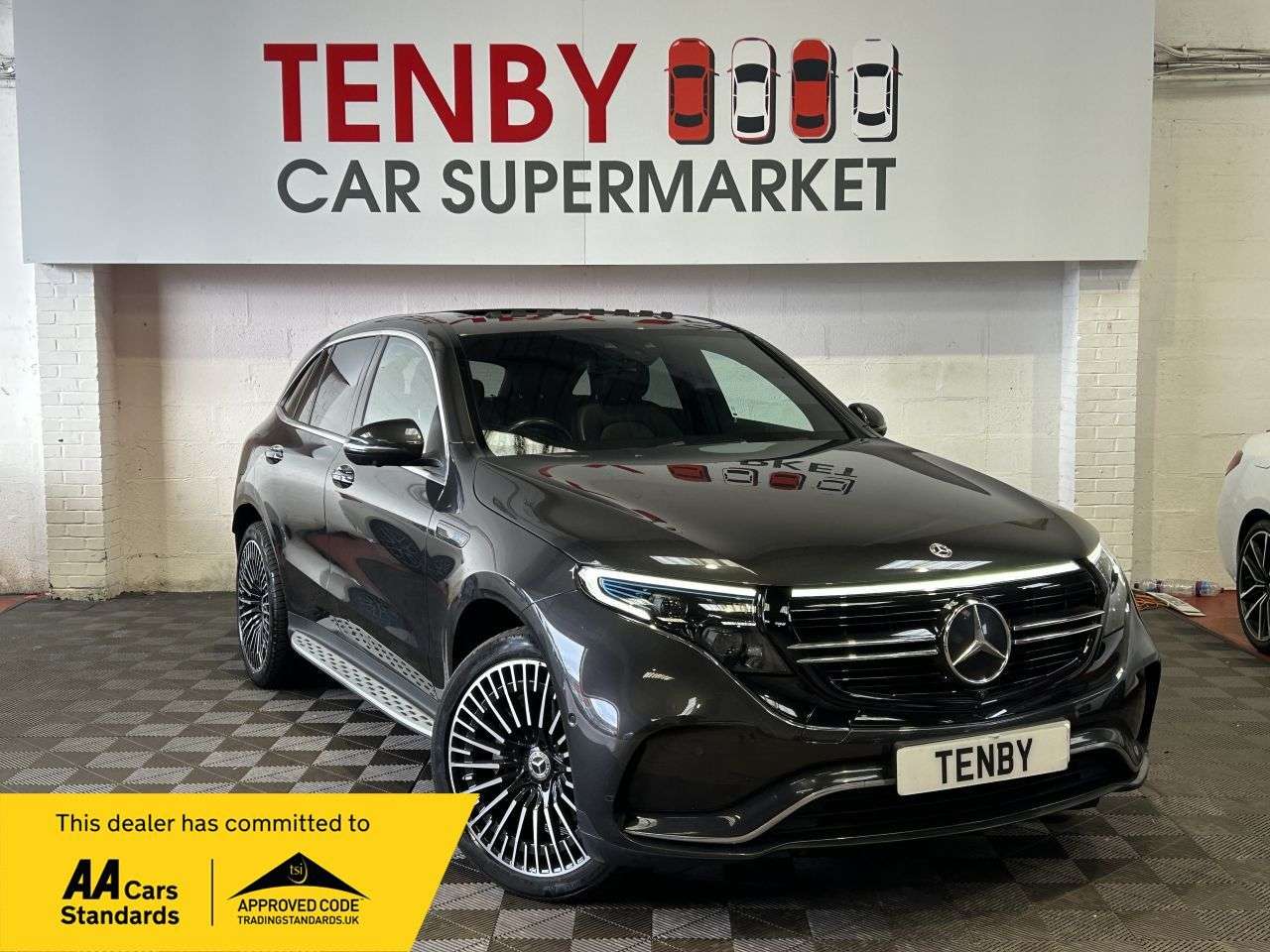 A 2020 MERCEDES-BENZ EQC EQC 400 80kWh AMG Line (Premium Plus) SUV 5dr Electric Auto 4MATIC (408 ps) A 2020 MERCEDES-BENZ EQC EQC 400 80kWh AMG Line (Premium Plus) SUV 5dr Electric Auto 4MATIC (408 ps)