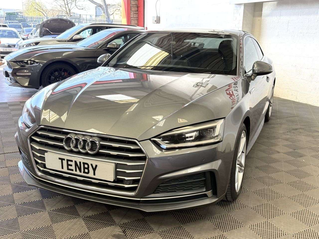 A 2018 AUDI A5 2.0 TFSI S line Coupe 2dr Petrol S Tronic Euro 6 (s/s) (190 ps) FLAT BOTTOM A 2018 AUDI A5 2.0 TFSI S line Coupe 2dr Petrol S Tronic Euro 6 (s/s) (190 ps) FLAT BOTTOM