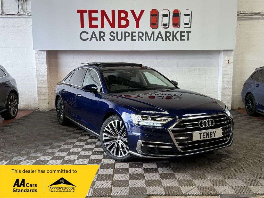A 2018 AUDI A8 3.0 TDI V6 50 Saloon 4dr Diesel Tiptronic quattro Euro 6 (s/s) (286 ps) 360 A 2018 AUDI A8 3.0 TDI V6 50 Saloon 4dr Diesel Tiptronic quattro Euro 6 (s/s) (286 ps) 360