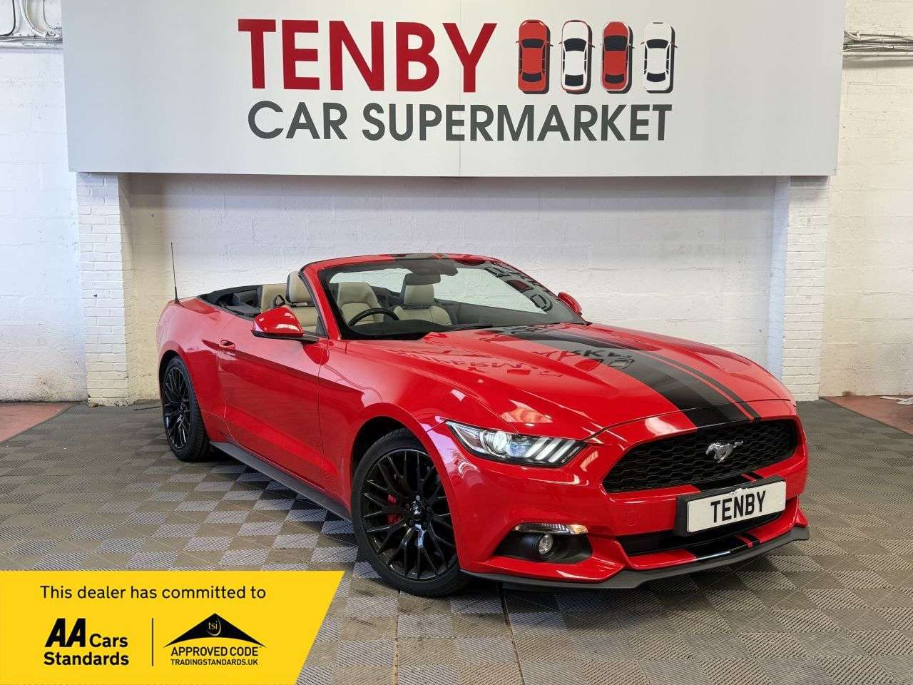 A 2016 FORD MUSTANG 2.3T EcoBoost Convertible 2dr Petrol SelShift Euro 6 (317 ps) 19"ALLOYS+FHT A 2016 FORD MUSTANG 2.3T EcoBoost Convertible 2dr Petrol SelShift Euro 6 (317 ps) 19"ALLOYS+FHT