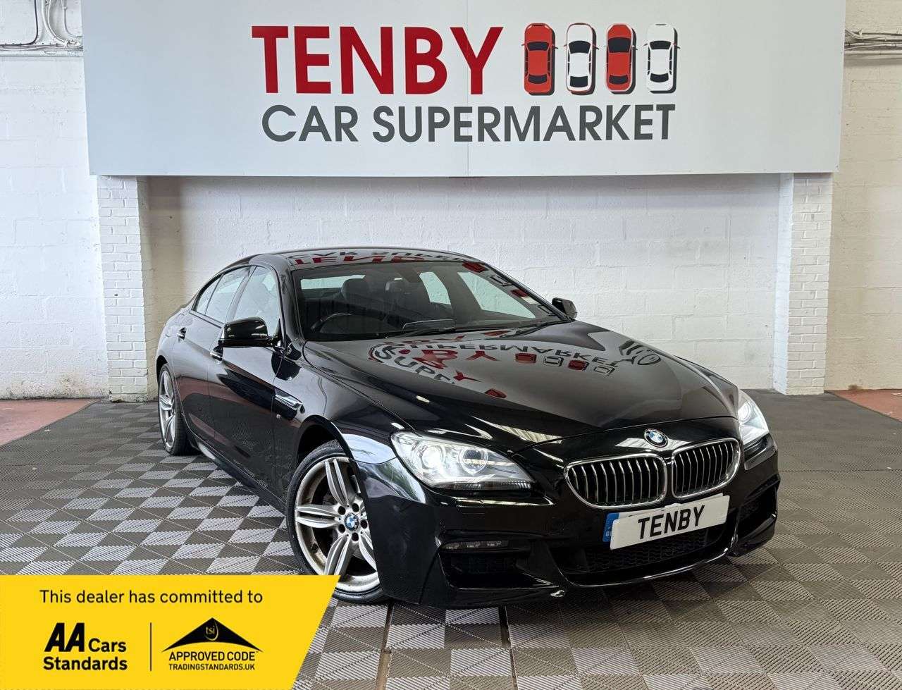 A 2014 BMW 6 SERIES GRAN COUPE 3.0 640d M Sport Saloon 4dr Diesel Auto Euro 5 (s/s) (313 ps) A 2014 BMW 6 SERIES GRAN COUPE 3.0 640d M Sport Saloon 4dr Diesel Auto Euro 5 (s/s) (313 ps)