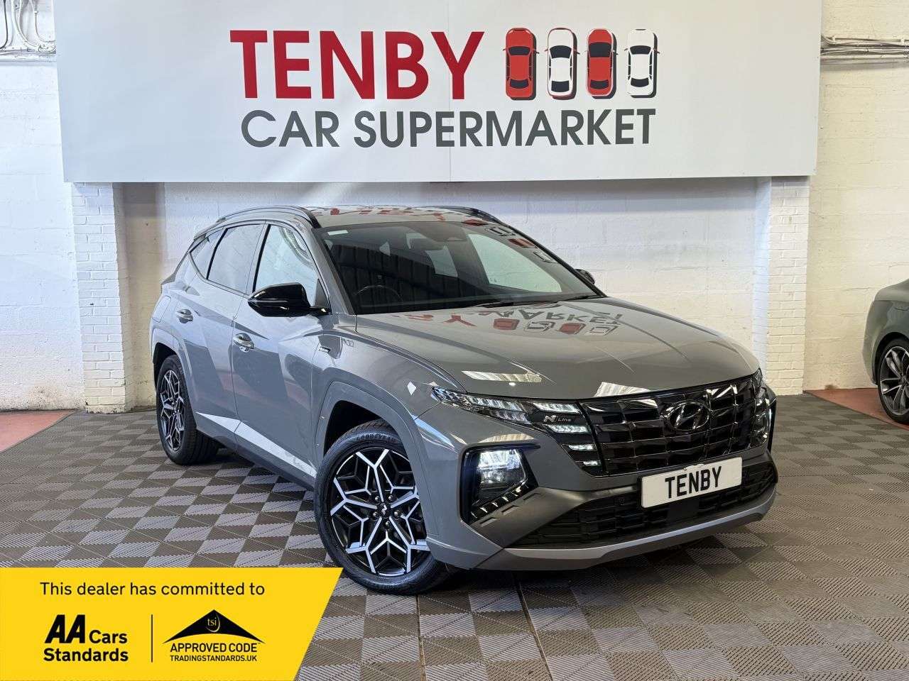 A 2023 HYUNDAI TUCSON 1.6 T-GDi 13.8kWh N Line SUV 5dr Petrol Plug-in Hybrid Auto 4WD Euro 6 (s/s A 2023 HYUNDAI TUCSON 1.6 T-GDi 13.8kWh N Line SUV 5dr Petrol Plug-in Hybrid Auto 4WD Euro 6 (s/s