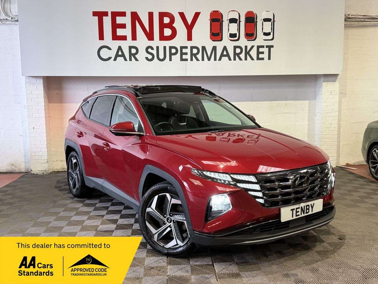 A 2021 HYUNDAI TUCSON 1.6 h T-GDi Ultimate SUV 5dr Petrol Hybrid Auto Euro 6 (s/s) (230 ps) DIGID A 2021 HYUNDAI TUCSON 1.6 h T-GDi Ultimate SUV 5dr Petrol Hybrid Auto Euro 6 (s/s) (230 ps) DIGID
