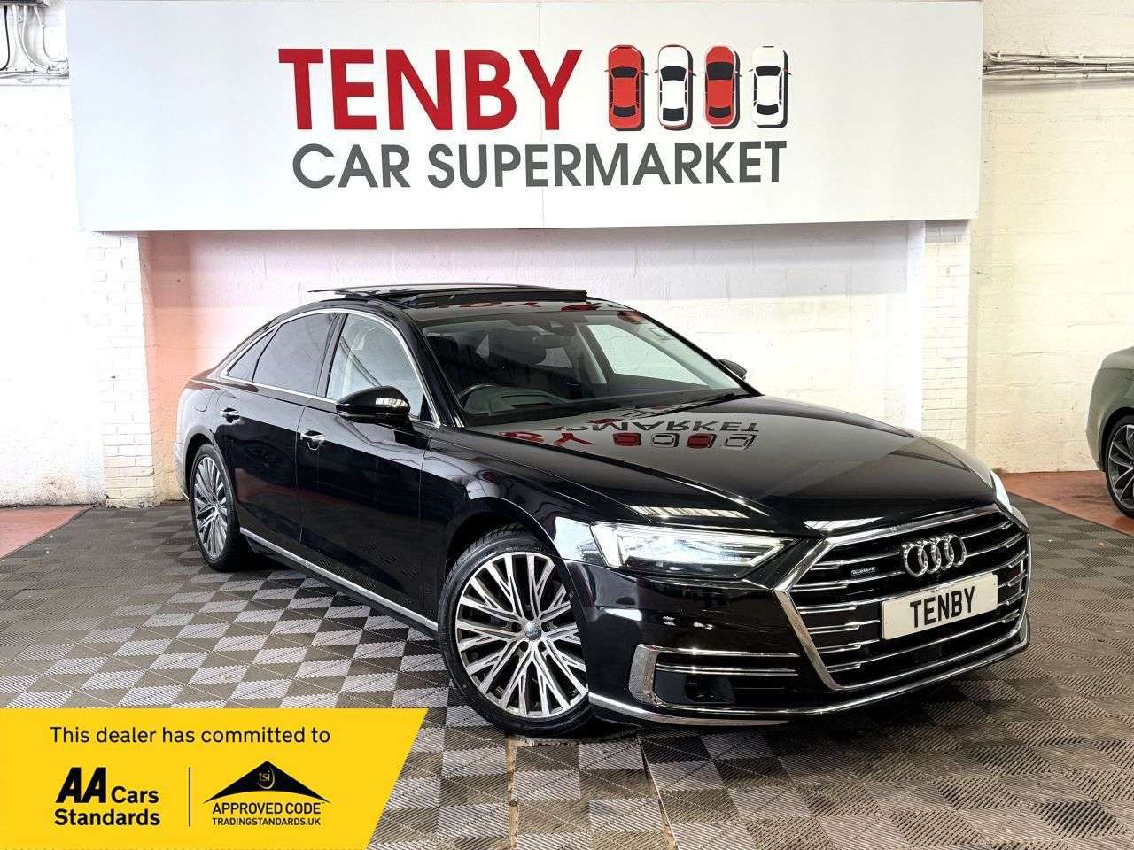 A 2018 AUDI A8 3.0 TDI V6 50 Saloon 4dr Diesel Tiptronic quattro Euro 6 (s/s) (286 ps) F&R A 2018 AUDI A8 3.0 TDI V6 50 Saloon 4dr Diesel Tiptronic quattro Euro 6 (s/s) (286 ps) F&R