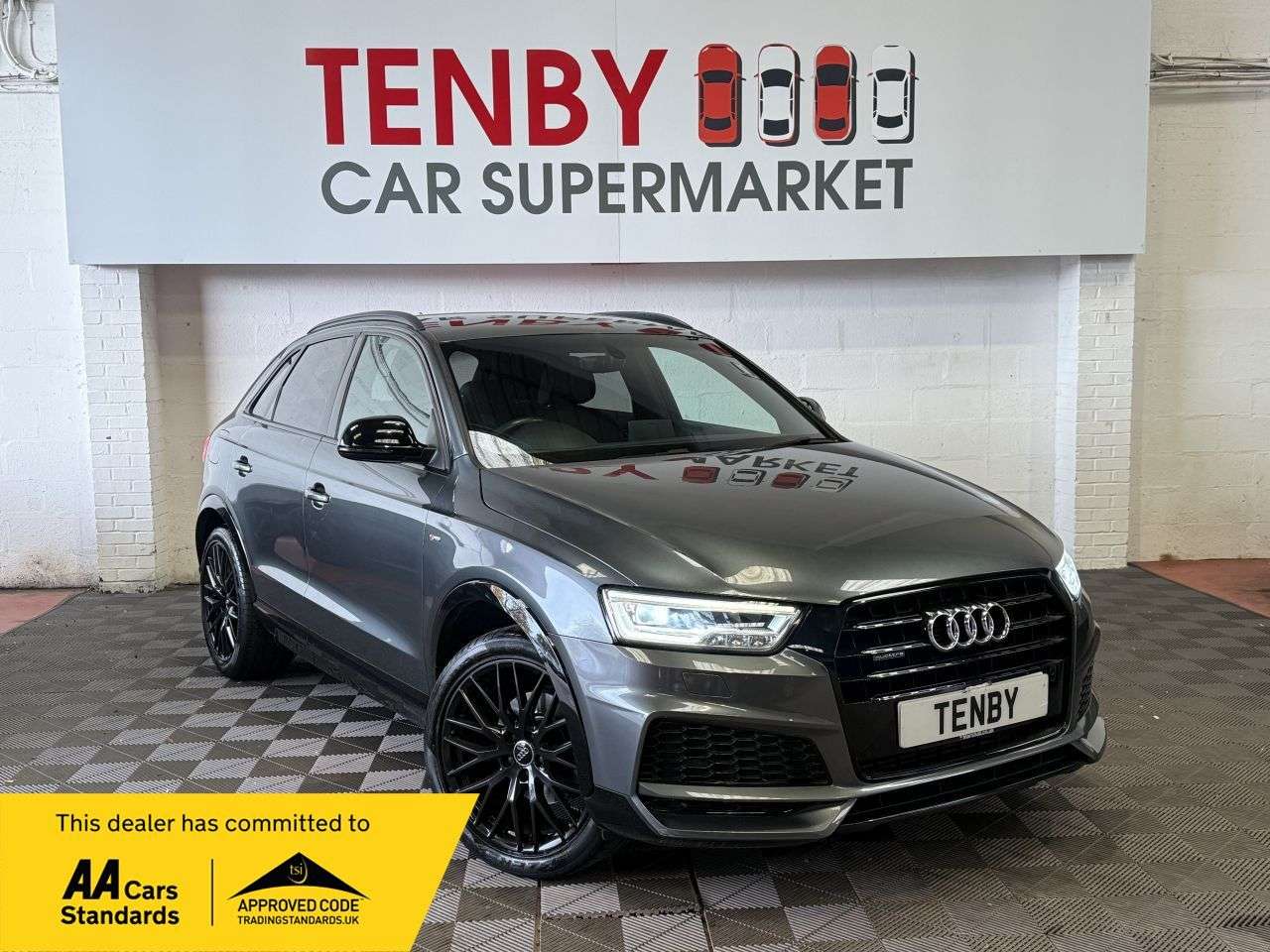 A 2018 AUDI Q3 2.0 TFSI Black Edition SUV 5dr Petrol S Tronic quattro Euro 6 (s/s) (180 ps A 2018 AUDI Q3 2.0 TFSI Black Edition SUV 5dr Petrol S Tronic quattro Euro 6 (s/s) (180 ps