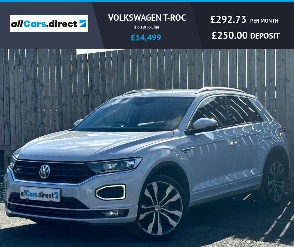 A 2019 VOLKSWAGEN T-ROC 1.6 TDI R-Line VIRTUAL COCKPIT! A 2019 VOLKSWAGEN T-ROC 1.6 TDI R-Line VIRTUAL COCKPIT!