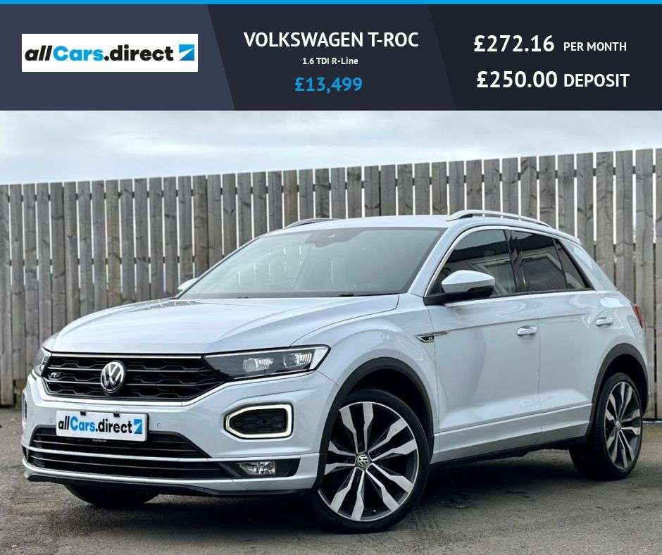 A 2019 VOLKSWAGEN T-ROC 1.6 TDI R-Line VIRTUAL COCKPIT! A 2019 VOLKSWAGEN T-ROC 1.6 TDI R-Line VIRTUAL COCKPIT!
