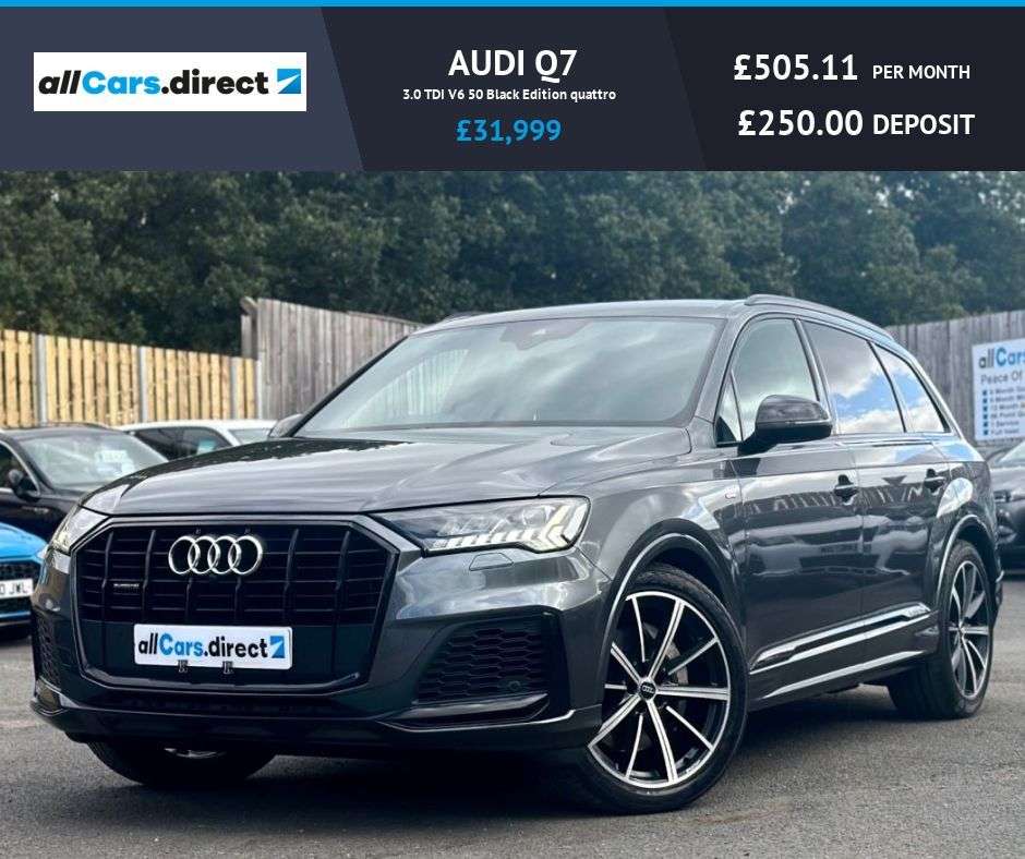 A 2020 AUDI Q7 3.0 TDI V6 50 Black Edition quattro VIRTUAL COCKPIT! A 2020 AUDI Q7 3.0 TDI V6 50 Black Edition quattro VIRTUAL COCKPIT!
