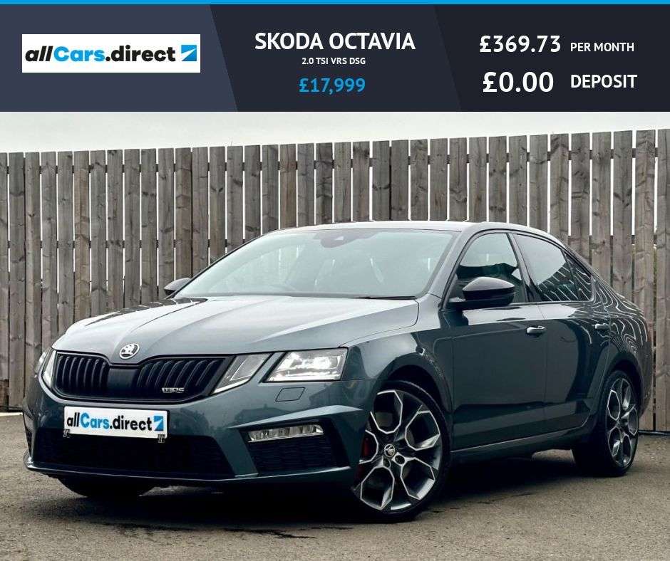 A 2019 SKODA OCTAVIA 2.0 TSI VRS DSG BLACK PACK! UPGRADED EXTREME ALLOYS A 2019 SKODA OCTAVIA 2.0 TSI VRS DSG BLACK PACK! UPGRADED EXTREME ALLOYS