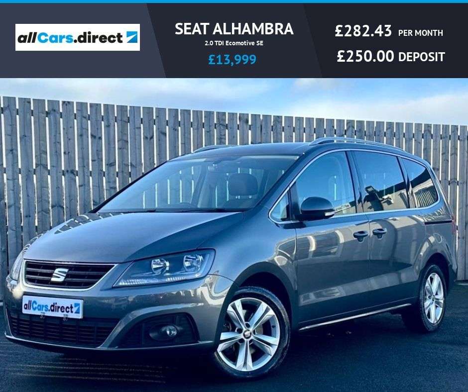 A 2017 SEAT ALHAMBRA 2.0 TDI Ecomotive SE GREAT VALUE 7 SEATER! A 2017 SEAT ALHAMBRA 2.0 TDI Ecomotive SE GREAT VALUE 7 SEATER!