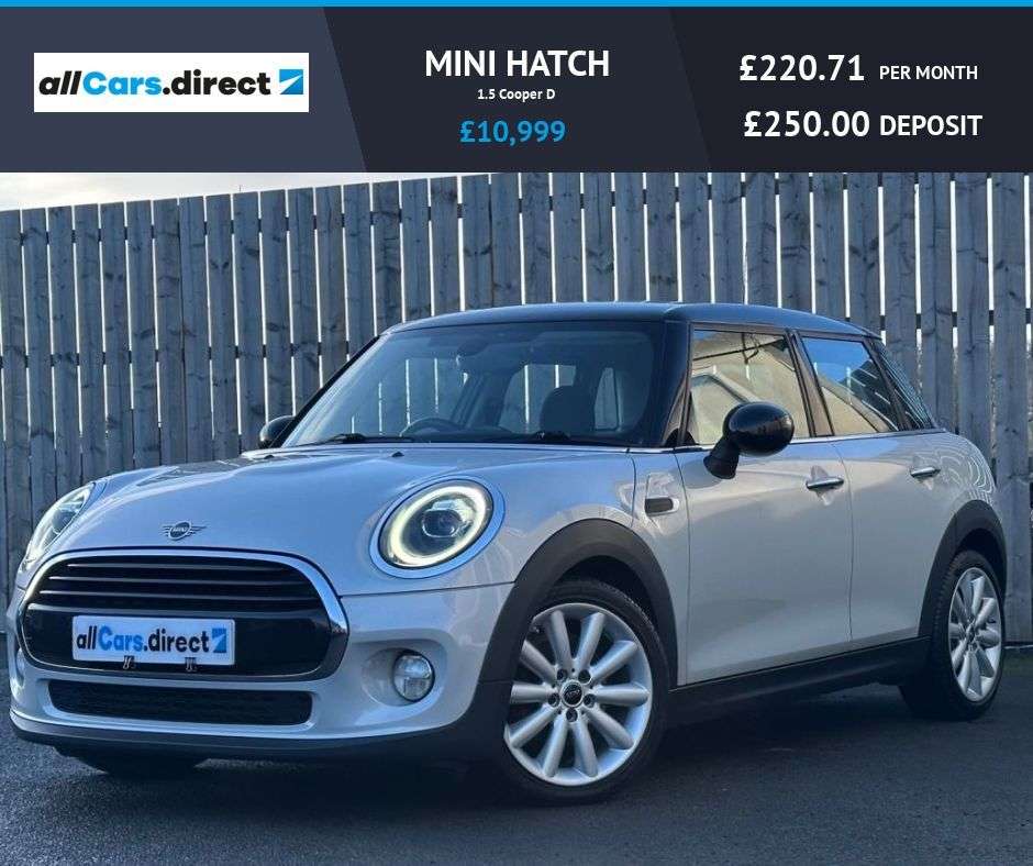 A 2018 MINI HATCH 1.5 Cooper D £7645 WORTH OF EXTRAS! A 2018 MINI HATCH 1.5 Cooper D £7645 WORTH OF EXTRAS!