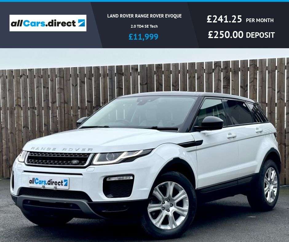 A 2018 LAND ROVER RANGE ROVER EVOQUE 2.0 TD4 SE Tech GREAT VALUE HIGH SPEC! A 2018 LAND ROVER RANGE ROVER EVOQUE 2.0 TD4 SE Tech GREAT VALUE HIGH SPEC!