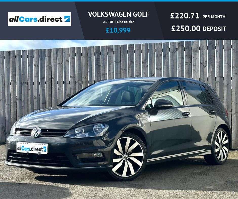 A 2016 VOLKSWAGEN GOLF 2.0 TDI R-Line Edition SUNROOF! £35 A YEAR TAX! A 2016 VOLKSWAGEN GOLF 2.0 TDI R-Line Edition SUNROOF! £35 A YEAR TAX!