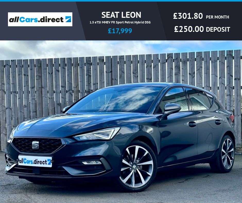 A 2022 SEAT LEON 1.5 eTSI MHEV FR Sport Petrol Hybrid DSG HUGE SPEC! GREAT CONDITION! A 2022 SEAT LEON 1.5 eTSI MHEV FR Sport Petrol Hybrid DSG HUGE SPEC! GREAT CONDITION!