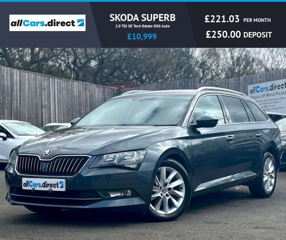 A 2017 SKODA SUPERB 2.0 TDI SE Tech Estate DSG Auto GREAT VALUE AUTO ESTATE! A 2017 SKODA SUPERB 2.0 TDI SE Tech Estate DSG Auto GREAT VALUE AUTO ESTATE!