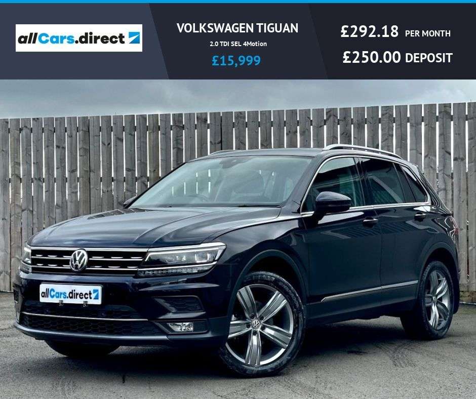 A 2018 VOLKSWAGEN TIGUAN 2.0 TDI SEL 4Motion FSH INC T/BELT & HALDEX OIL A 2018 VOLKSWAGEN TIGUAN 2.0 TDI SEL 4Motion FSH INC T/BELT & HALDEX OIL