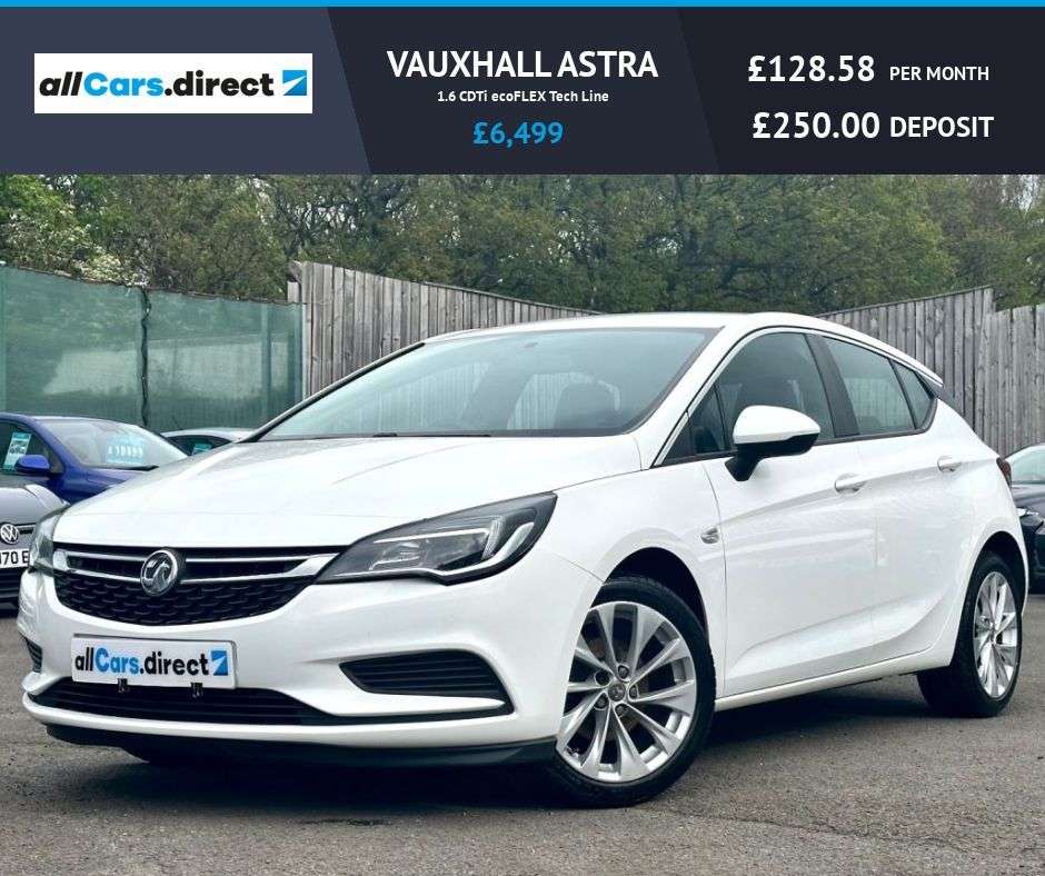 A 2017 VAUXHALL ASTRA 1.6 CDTi ecoFLEX Tech Line FSH! A 2017 VAUXHALL ASTRA 1.6 CDTi ecoFLEX Tech Line FSH!