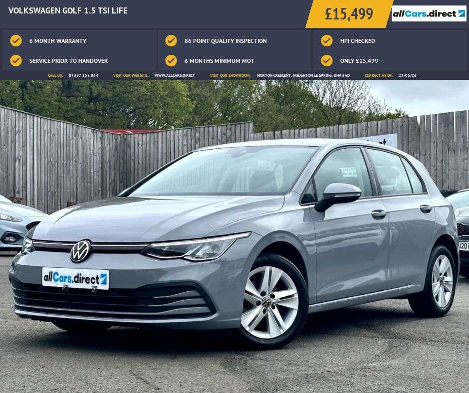 A 2023 VOLKSWAGEN GOLF 1.5 TSI Life ONE OWNER FROM NEW! A 2023 VOLKSWAGEN GOLF 1.5 TSI Life ONE OWNER FROM NEW!