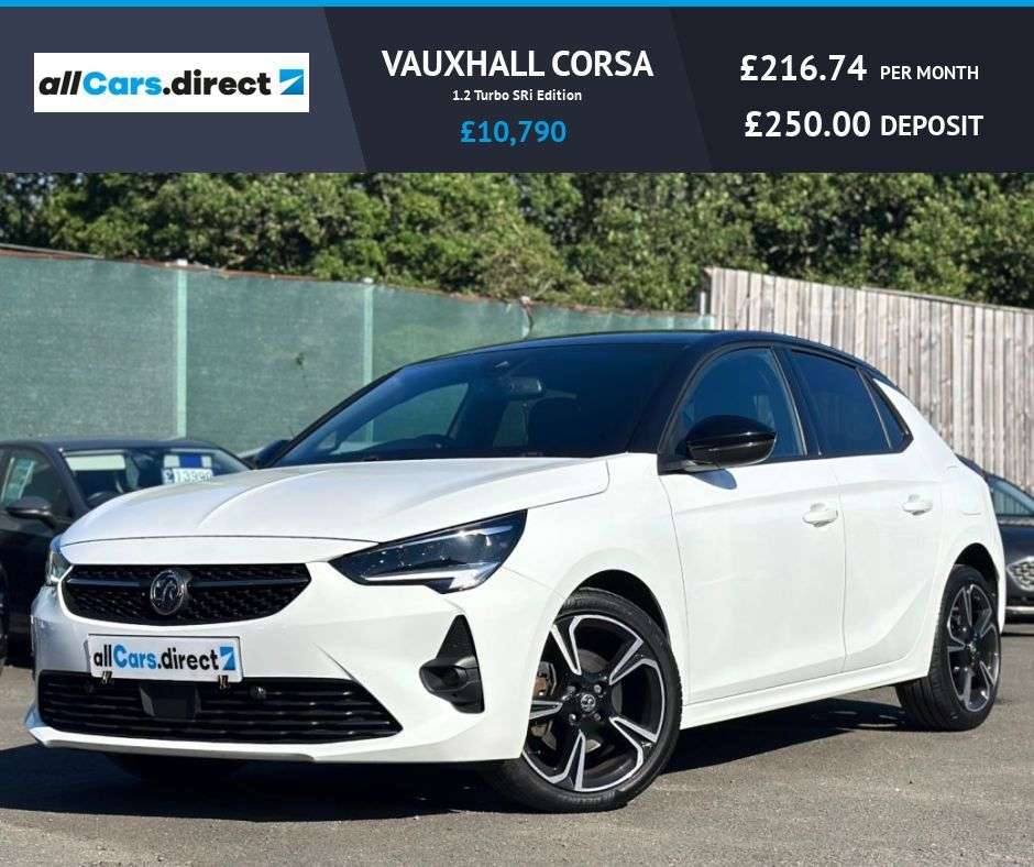 A 2022 VAUXHALL CORSA 1.2 Turbo SRi Edition HTD STEERING WHEEL! 1 OWNER! A 2022 VAUXHALL CORSA 1.2 Turbo SRi Edition HTD STEERING WHEEL! 1 OWNER!
