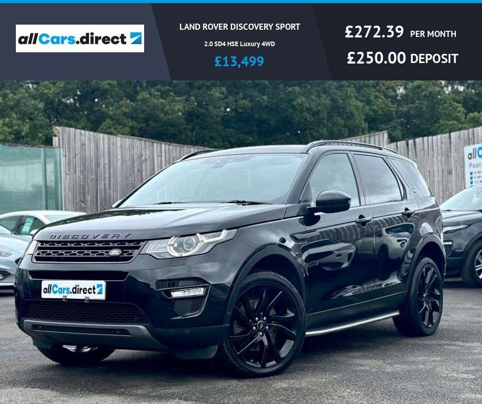 A 2018 LAND ROVER DISCOVERY SPORT 2.0 SD4 HSE Luxury 4WD FSH! GREAT SPEC! A 2018 LAND ROVER DISCOVERY SPORT 2.0 SD4 HSE Luxury 4WD FSH! GREAT SPEC!