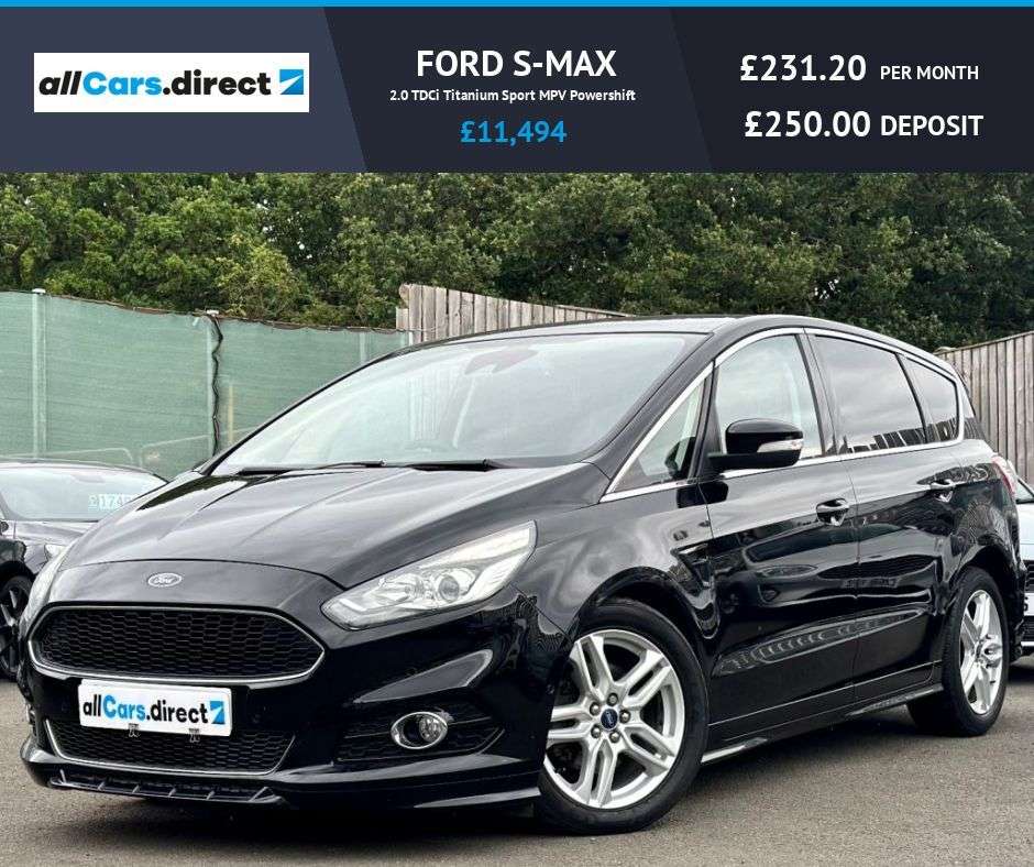 A 2017 FORD S-MAX 2.0 TDCi Titanium Sport MPV Powershift GREAT VALUE 7 SEATER! A 2017 FORD S-MAX 2.0 TDCi Titanium Sport MPV Powershift GREAT VALUE 7 SEATER!