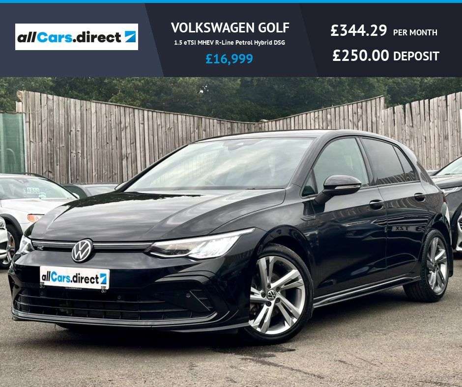 A 2021 VOLKSWAGEN GOLF 1.5 eTSI MHEV R-Line Petrol Hybrid DSG A 2021 VOLKSWAGEN GOLF 1.5 eTSI MHEV R-Line Petrol Hybrid DSG