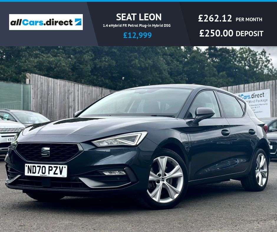 A 2020 SEAT LEON 1.4 eHybrid FR Petrol Plug-in Hybrid DSG HUGE SPEC! A 2020 SEAT LEON 1.4 eHybrid FR Petrol Plug-in Hybrid DSG HUGE SPEC!