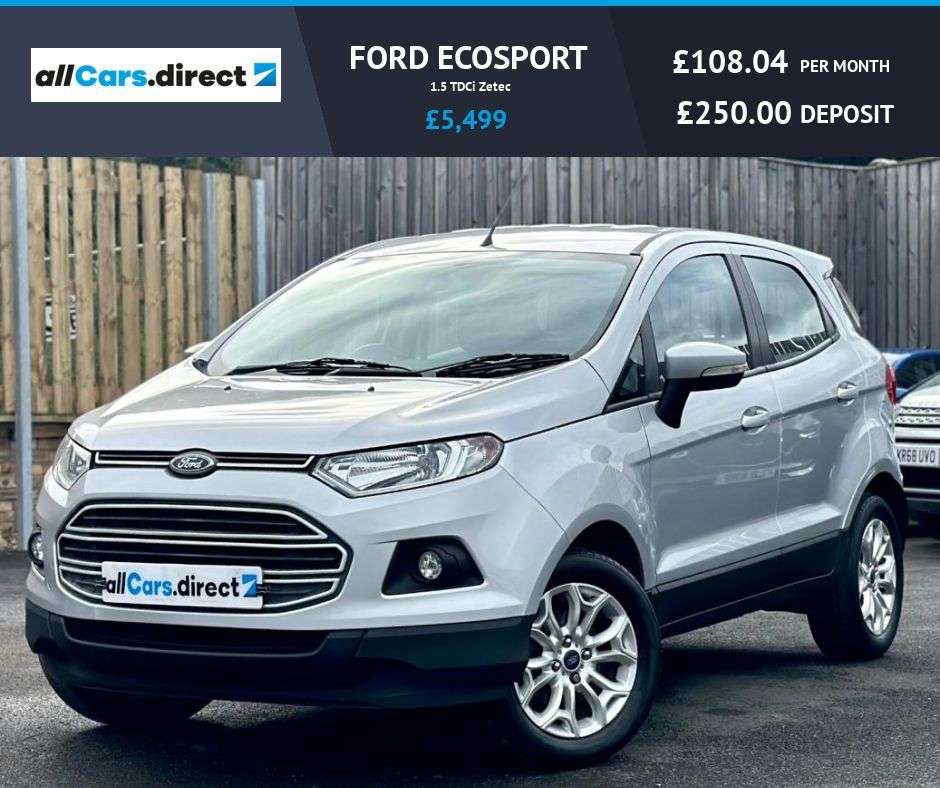 A 2017 FORD ECOSPORT 1.5 TDCi Zetec GREAT VALUE! A 2017 FORD ECOSPORT 1.5 TDCi Zetec GREAT VALUE!