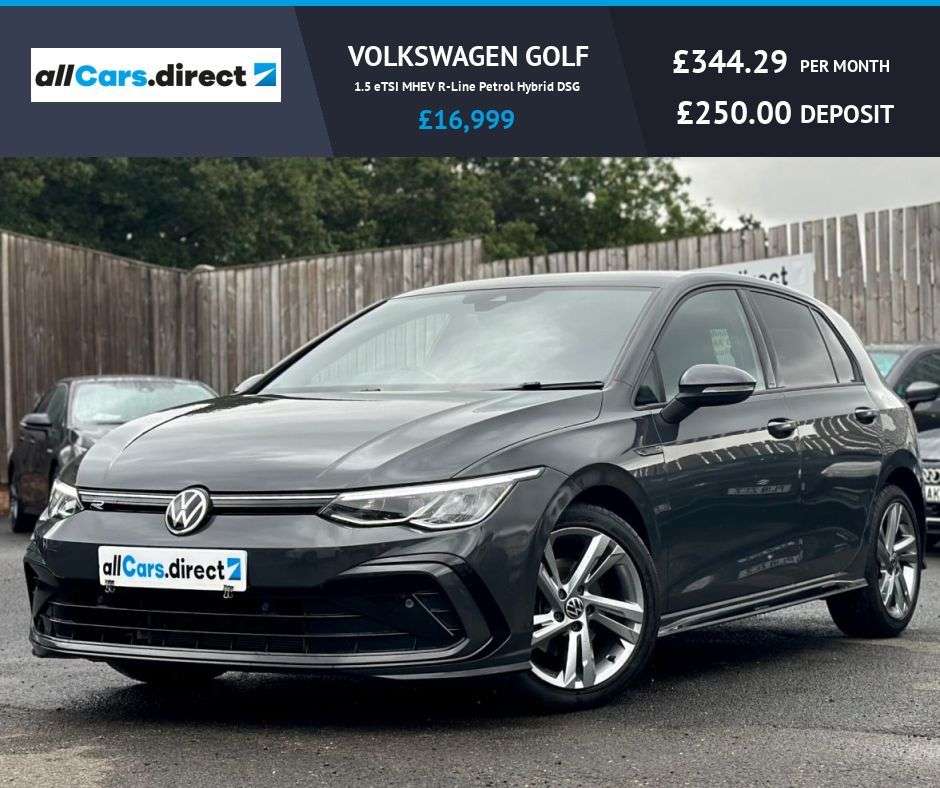 A 2020 VOLKSWAGEN GOLF 1.5 eTSI MHEV R-Line Petrol Hybrid DSG A 2020 VOLKSWAGEN GOLF 1.5 eTSI MHEV R-Line Petrol Hybrid DSG