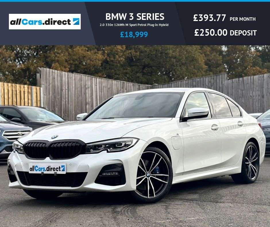 A 2020 BMW 3 SERIES 2.0 330e 12kWh M Sport Petrol Plug-in Hybrid OVER £4000 WORTH OF EXTRAS! A 2020 BMW 3 SERIES 2.0 330e 12kWh M Sport Petrol Plug-in Hybrid OVER £4000 WORTH OF EXTRAS!