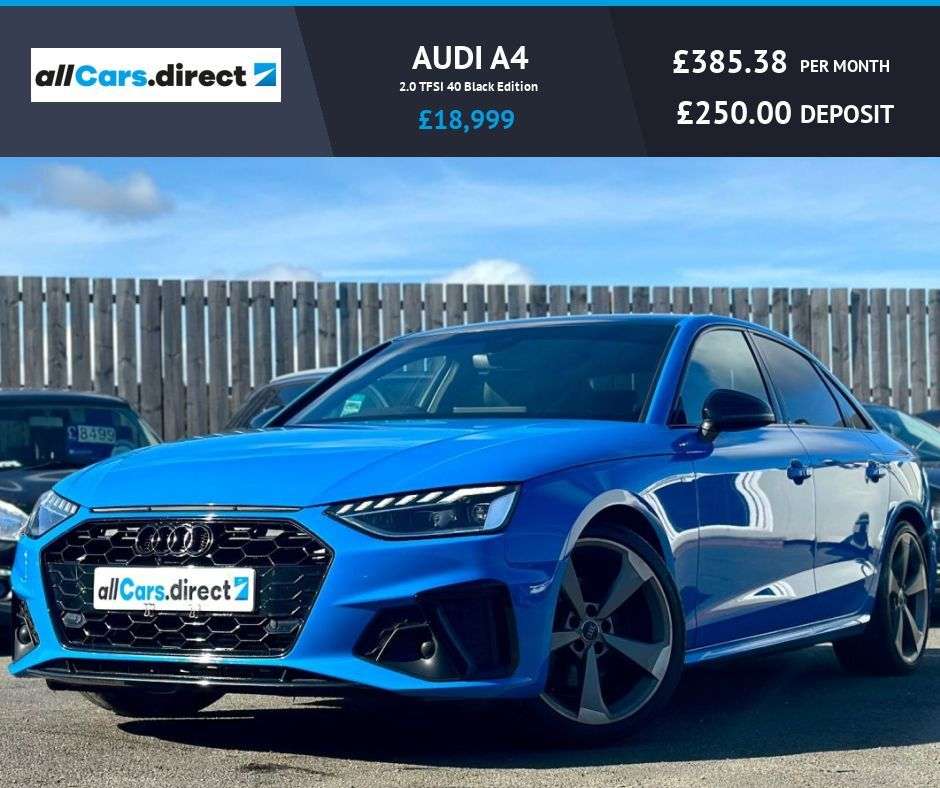 A 2020 AUDI A4 2.0 TFSI 40 Black Edition FSH! HEATED SEATS! VIRTUAL COCKPIT! A 2020 AUDI A4 2.0 TFSI 40 Black Edition FSH! HEATED SEATS! VIRTUAL COCKPIT!
