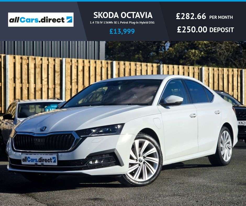 A 2021 SKODA OCTAVIA 1.4 TSI iV 13kWh SE L Petrol Plug-in Hybrid DSG FMDSH! HIGH SPEC & SUPERB C A 2021 SKODA OCTAVIA 1.4 TSI iV 13kWh SE L Petrol Plug-in Hybrid DSG FMDSH! HIGH SPEC & SUPERB C