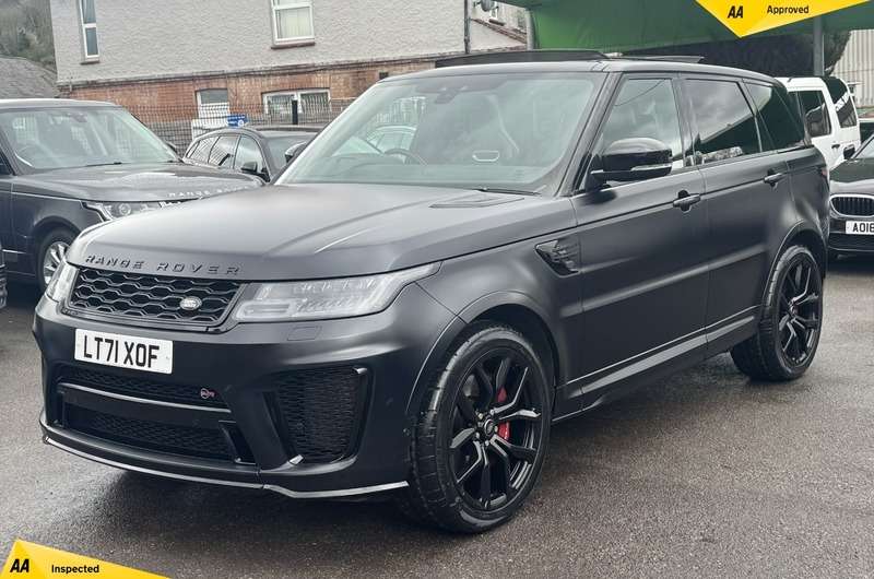 A 2022 LAND ROVER RANGE ROVER SPORT 5.0 P575 V8 GPF SVR SUV 5dr Petrol Auto 4WD Euro 6 (s/s) (575 ps) A 2022 LAND ROVER RANGE ROVER SPORT 5.0 P575 V8 GPF SVR SUV 5dr Petrol Auto 4WD Euro 6 (s/s) (575 ps)