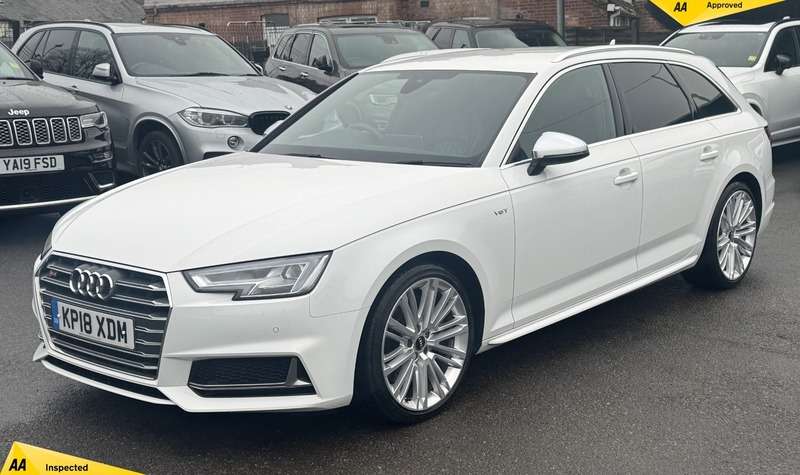 A 2018 AUDI S4 AVANT 3.0 TFSI V6 Estate 5dr Petrol Tiptronic quattro Euro 6 (s/s) (354 ps) A 2018 AUDI S4 AVANT 3.0 TFSI V6 Estate 5dr Petrol Tiptronic quattro Euro 6 (s/s) (354 ps)