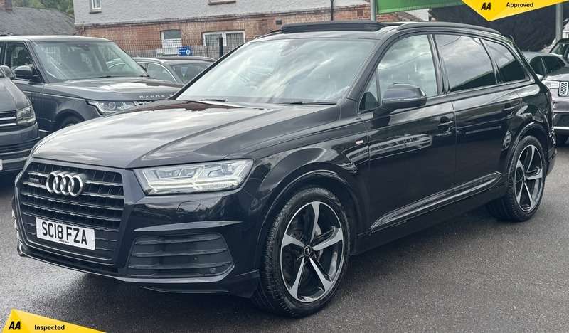 A 2018 AUDI Q7 3.0 TDI V6 Black Edition SUV 5dr Diesel Tiptronic quattro Euro 6 (s/s) (272 ps) A 2018 AUDI Q7 3.0 TDI V6 Black Edition SUV 5dr Diesel Tiptronic quattro Euro 6 (s/s) (272 ps)