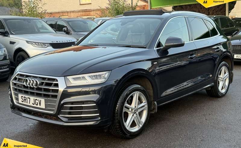 A 2017 AUDI Q5 2.0 TDI S line SUV 5dr Diesel S Tronic quattro Euro 6 (s/s) (190 ps) A 2017 AUDI Q5 2.0 TDI S line SUV 5dr Diesel S Tronic quattro Euro 6 (s/s) (190 ps)
