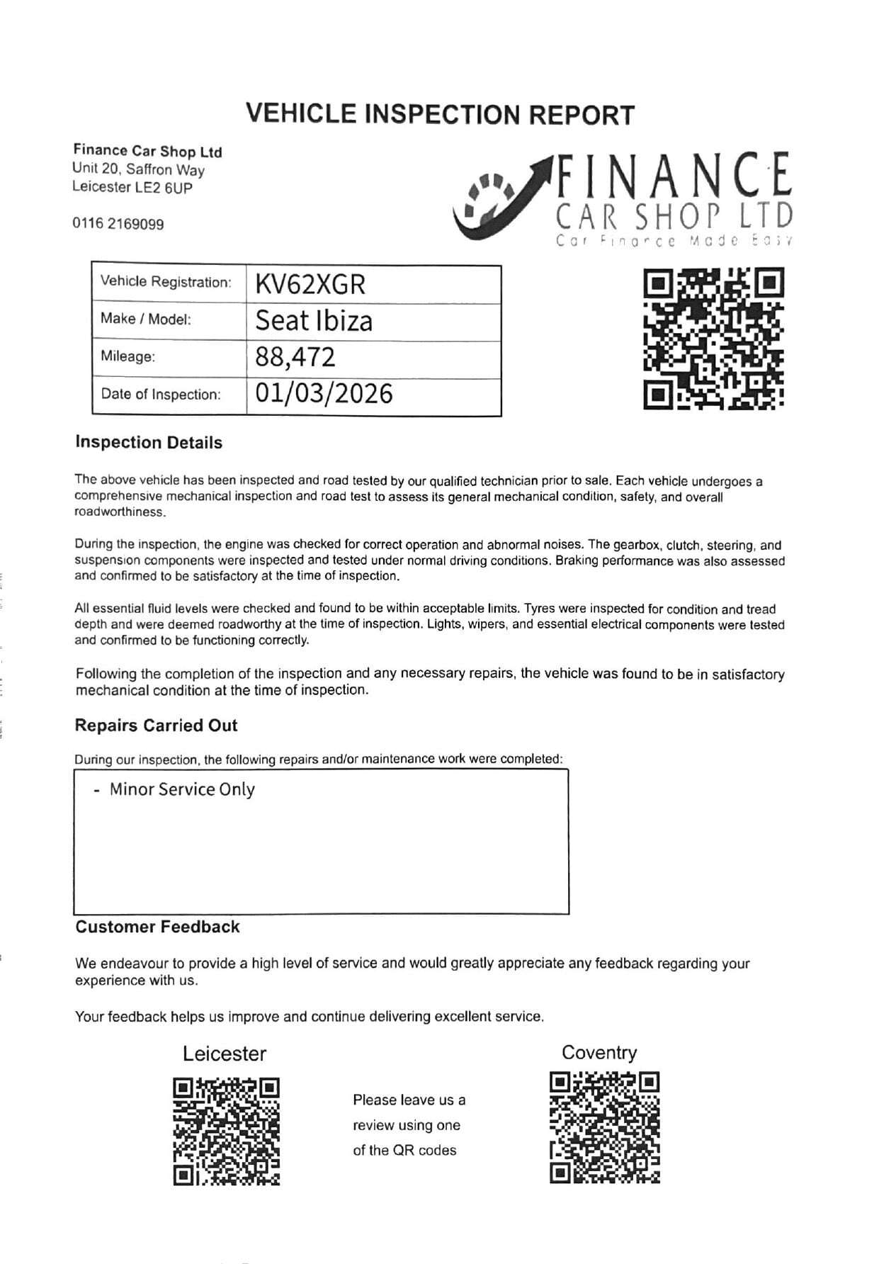 A 2012 SEAT IBIZA SE A 2012 SEAT IBIZA SE