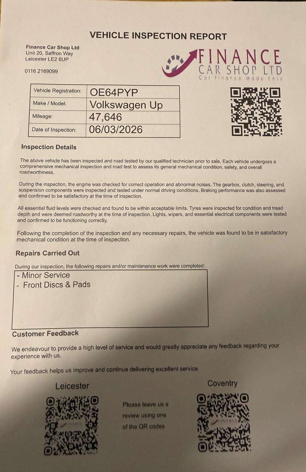 A 2014 VOLKSWAGEN UP HIGH UP A 2014 VOLKSWAGEN UP HIGH UP