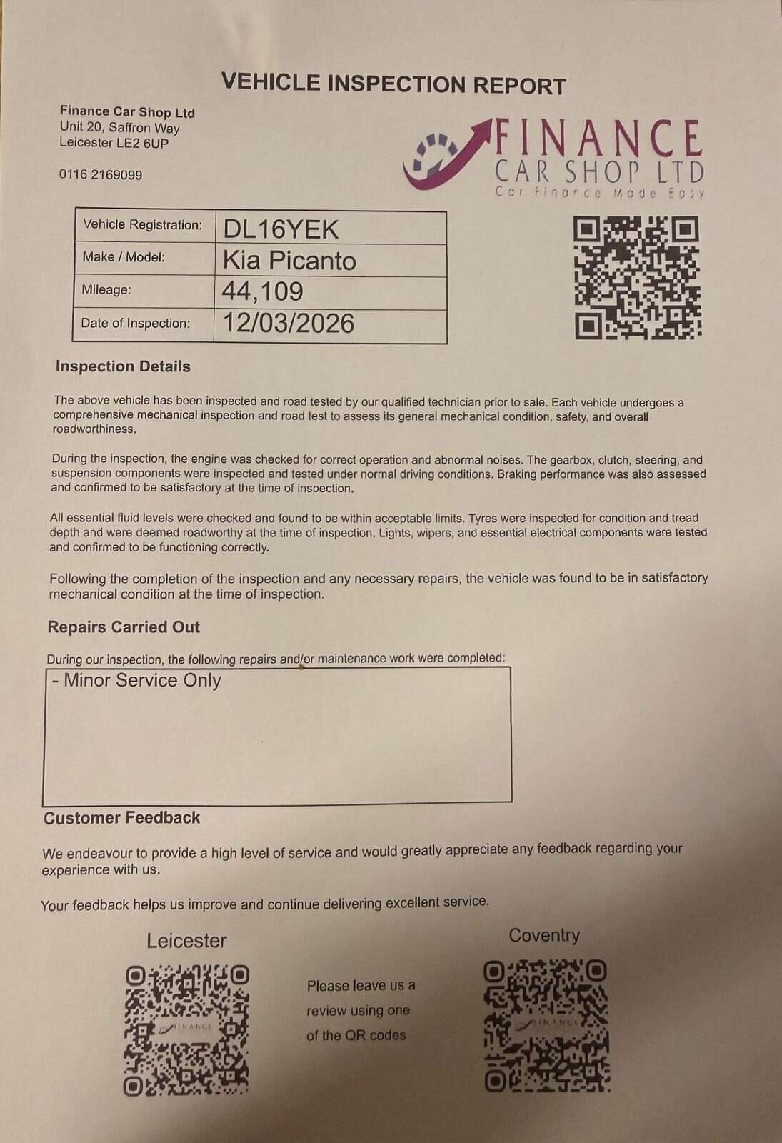 A 2016 KIA PICANTO 1 AIR A 2016 KIA PICANTO 1 AIR