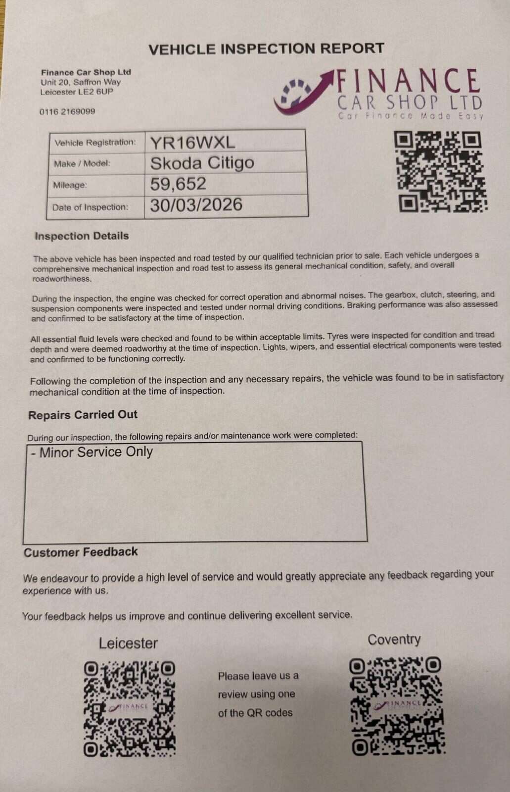 2016 SKODA CITIGO 2016 SKODA CITIGO