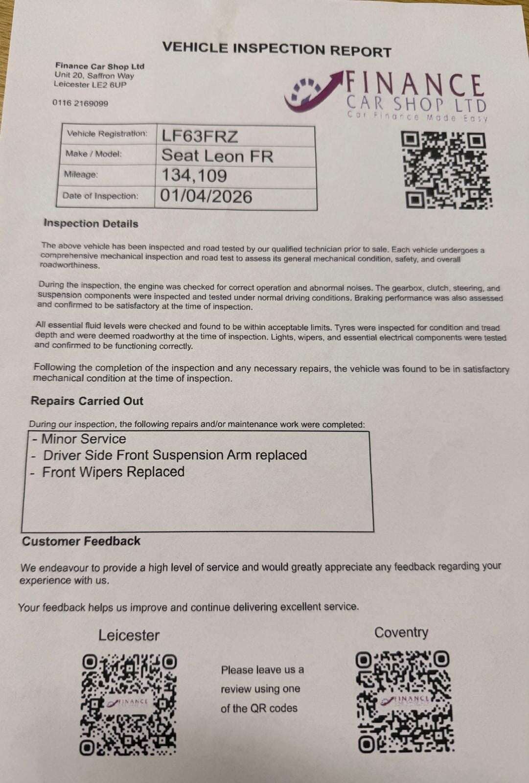 A 2013 SEAT LEON TSI FR TECHNOLOGY A 2013 SEAT LEON TSI FR TECHNOLOGY