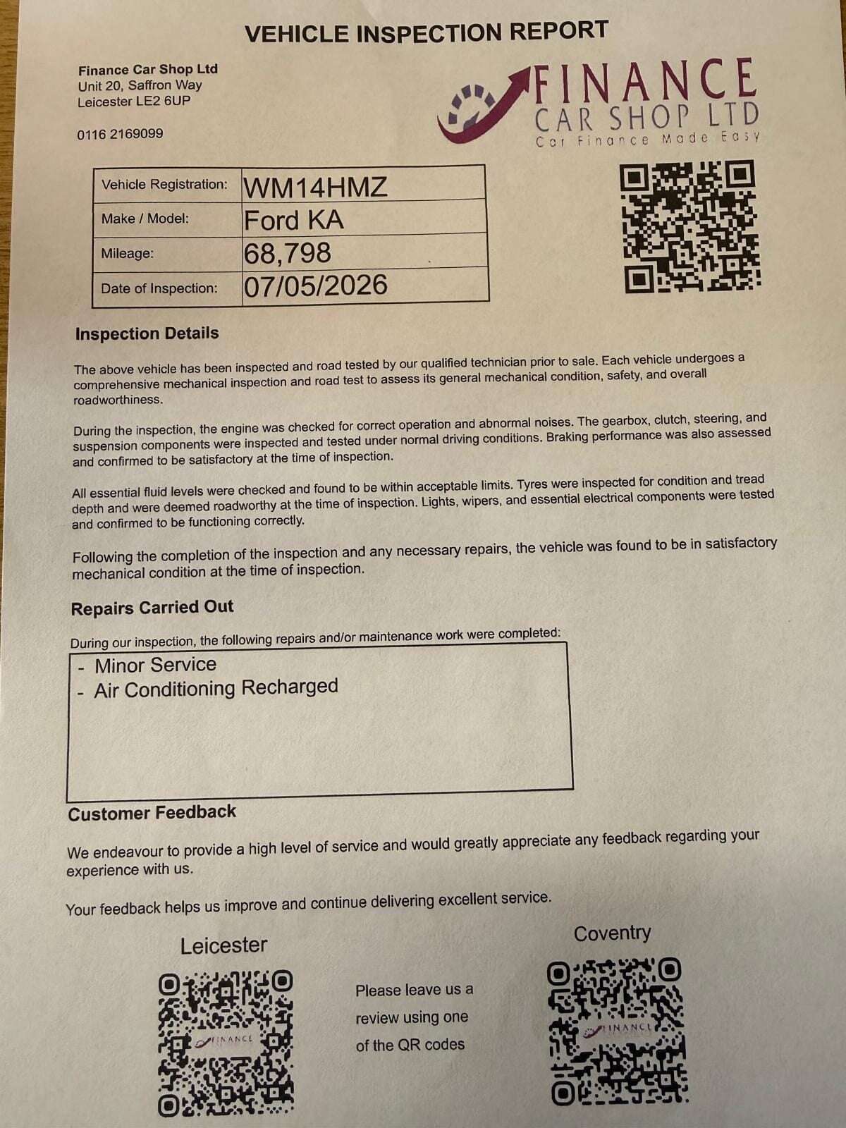 2014 FORD KA 2014 FORD KA