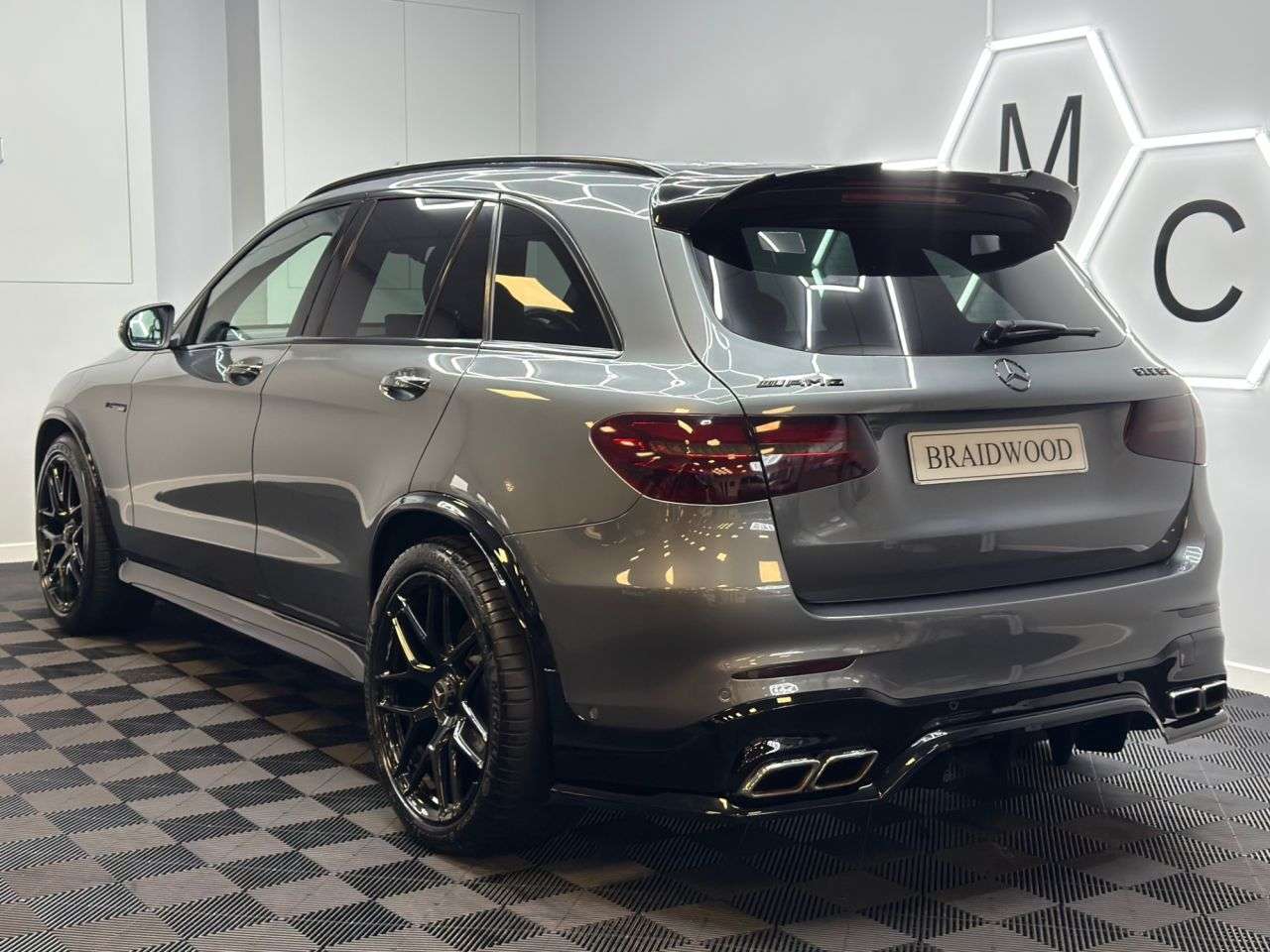 A 2019 MERCEDES-BENZ GLC 4.0 GLC63 V8 BiTurbo AMG (Premium) SUV 5dr Petrol AMG SpdS MCT 4MATIC+ Euro A 2019 MERCEDES-BENZ GLC 4.0 GLC63 V8 BiTurbo AMG (Premium) SUV 5dr Petrol AMG SpdS MCT 4MATIC+ Euro
