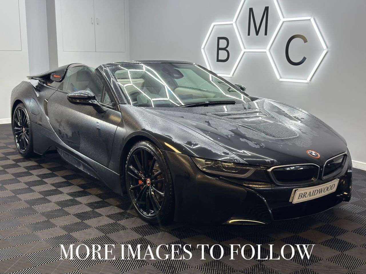 A 2018 BMW I8 1.5 11.6kWh Roadster 2dr Petrol Plug-in Hybrid Auto 4WD Euro 6 (s/s) (374 p A 2018 BMW I8 1.5 11.6kWh Roadster 2dr Petrol Plug-in Hybrid Auto 4WD Euro 6 (s/s) (374 p